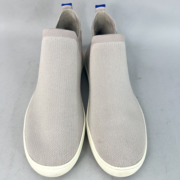 Rothys Womens 10.5 The Chelsea Boots Beige‎ Knit Sneaker Shoes Booties Pull On - Picture 3 of 12